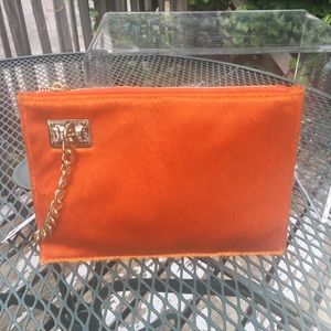 Sondra Roberts faux fur clutch